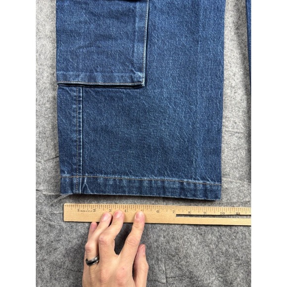 Citizens of Humanity Cargo Pants Women's 29 Blue DELENA Cargo Wide Leg Baggy NWT - Picture 12 of 13